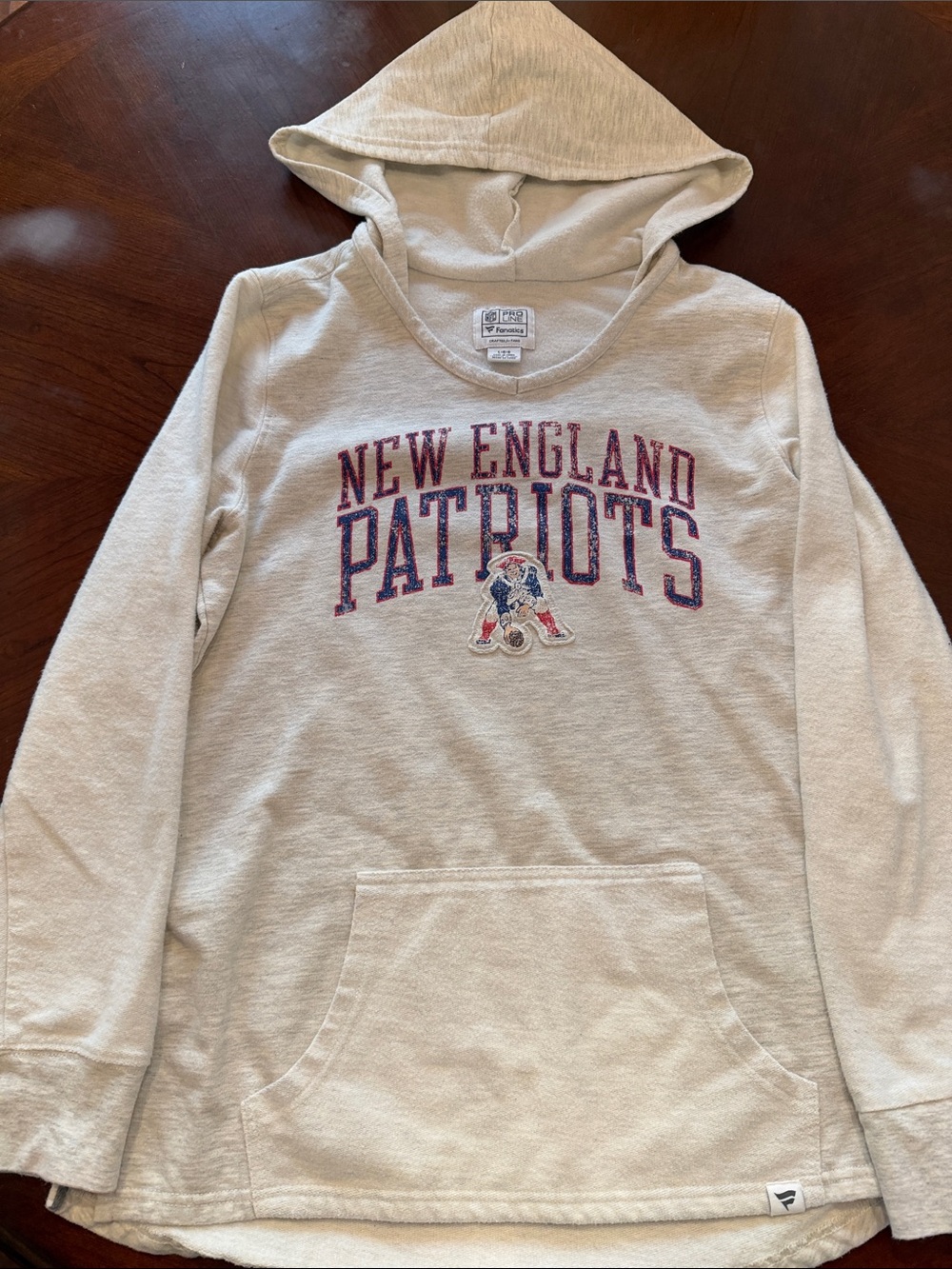Women’s New England Patriots Hooded Sweatshirt - Light Cream